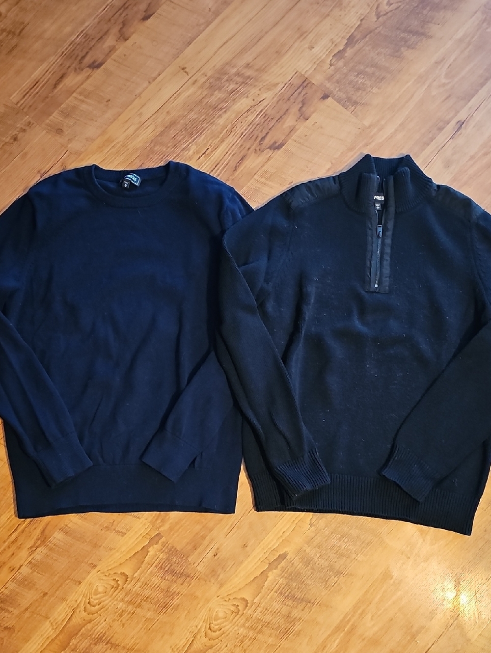 Express Men's Black Crewneck & Zip Mock Sweaters